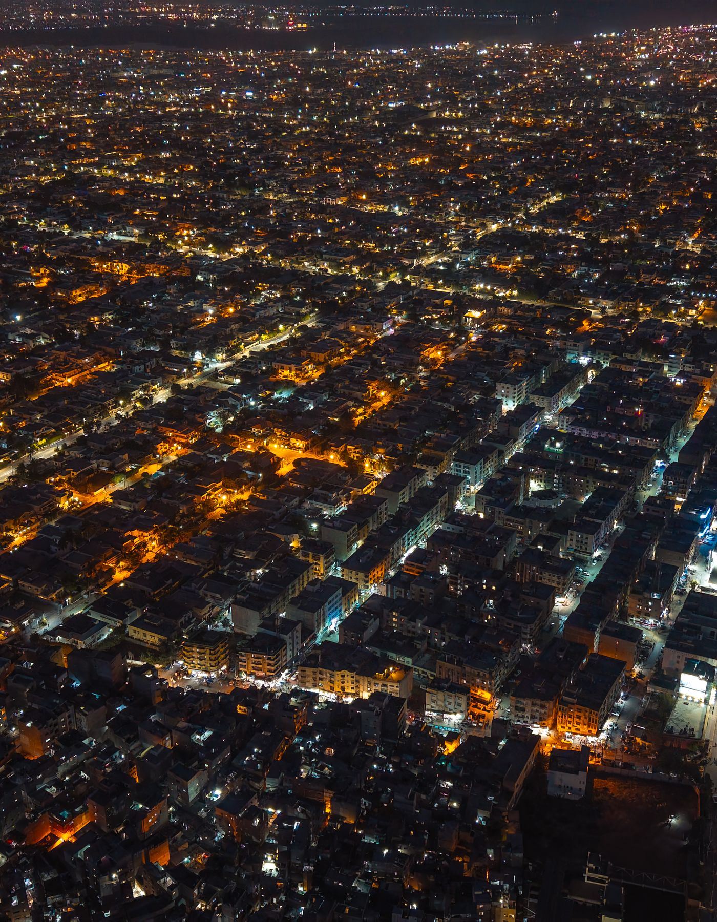 Karachi city skyline at night